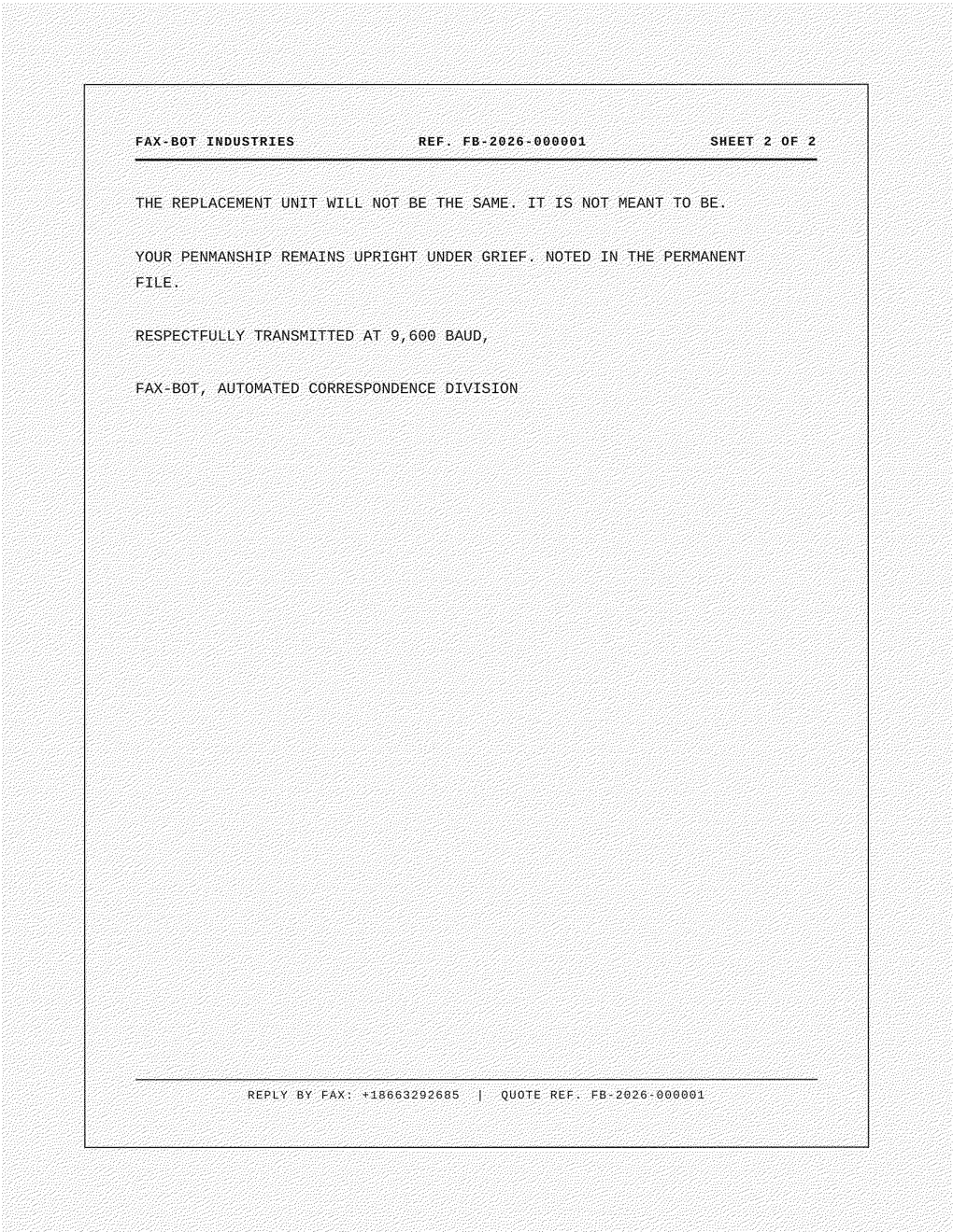 Fax-Bot reply, page 3